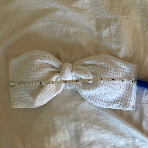 Aerie jacquard tie bikini top size S - Picture 3 of 7